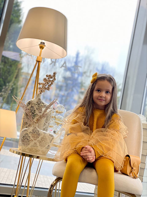 Golden Aura Tunic in mustard