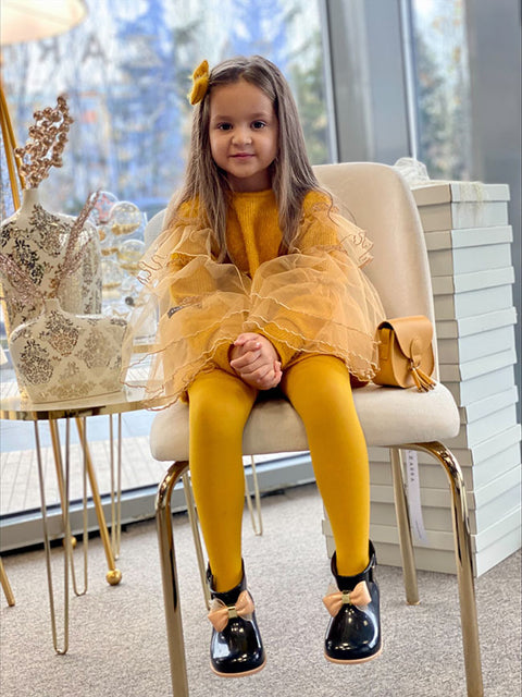 Golden Aura Tunic in mustard