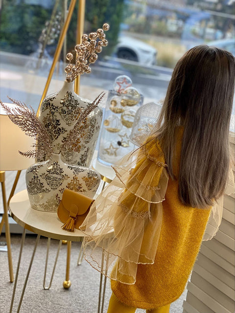 Golden Aura Tunic in mustard