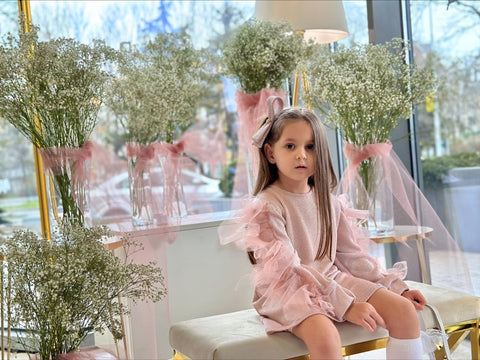 Morena Детска рокля плетиво