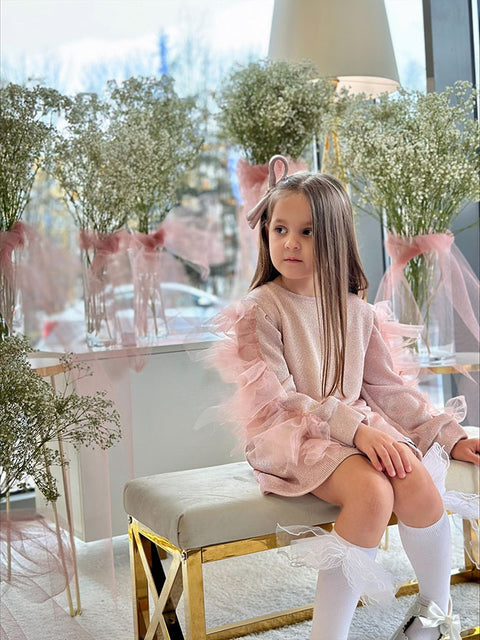 Morena Детска рокля плетиво