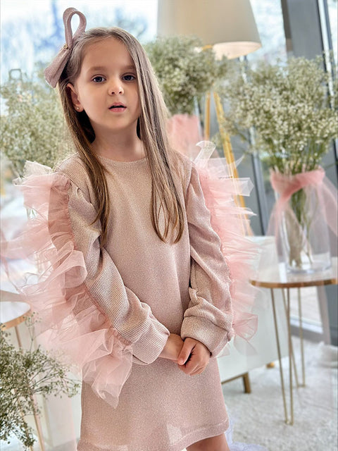 Morena Детска рокля плетиво