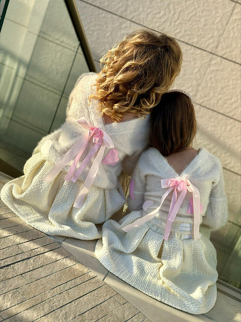 Pink Heart Пуловер от плетиво на розови сърца