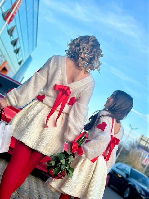 Heart Glow Knitted sweater  