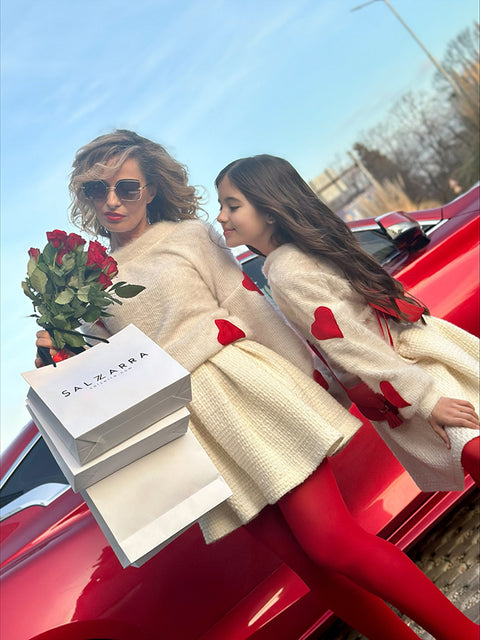 Heart Glow Knitted sweater  