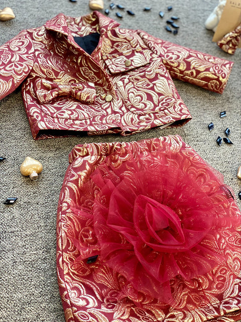 Burgundy Éclat Hair Accessory