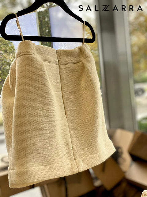 Soft Aura wool skirt