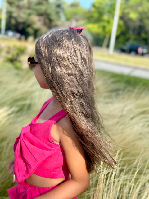 Lino Amour λινό τοπ σε φούξια