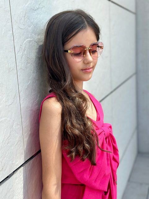 Lino Amour λινό τοπ σε φούξια