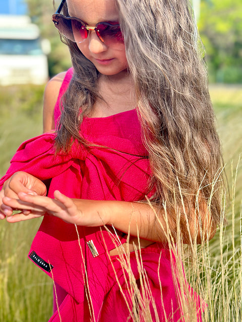 Lino Amour λινό τοπ σε φούξια