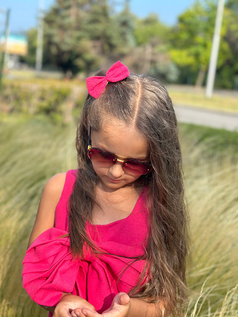 Lino Amour Σορτς φούξια