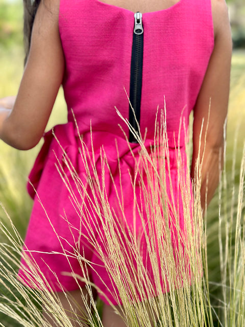 Lino Amour Σορτς φούξια