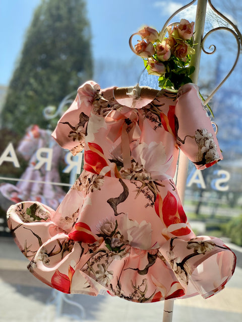 Amara Blossom Dress Children's dress in pink