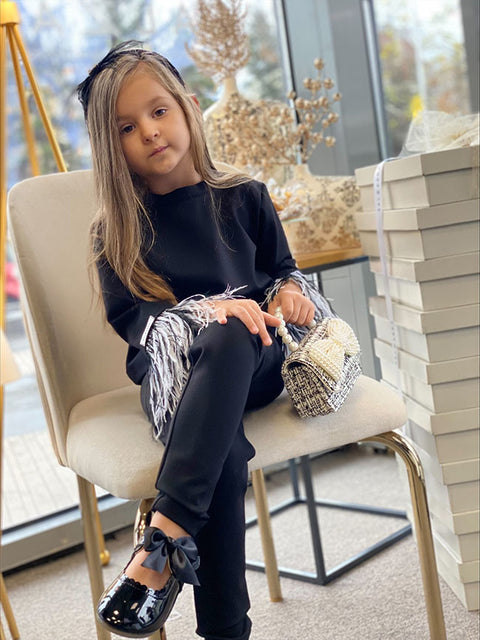 Black Mary Σετ φτερών σε μαύρο χρώμα