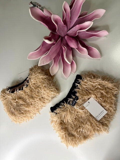 Catania Къси панталони от пера в беж