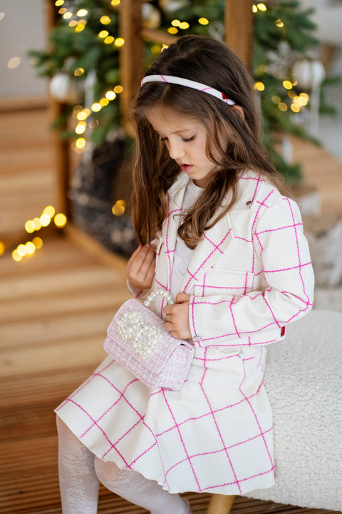 Élégance Rosée Children's skirt made of fine wool fabric