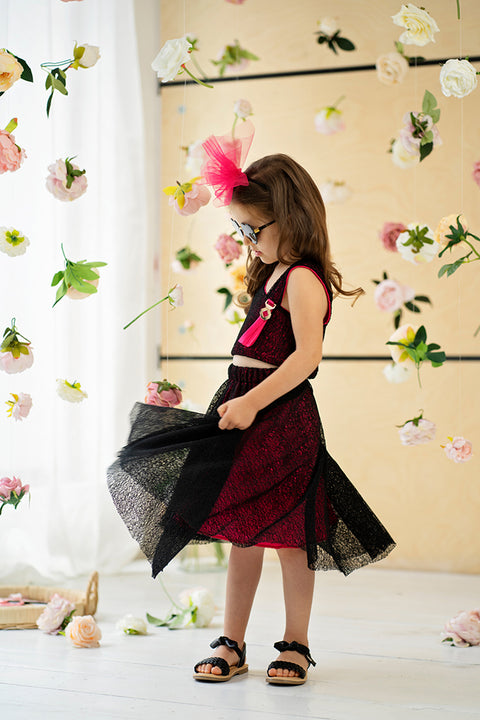 Velor Éclat Top Children's crop top