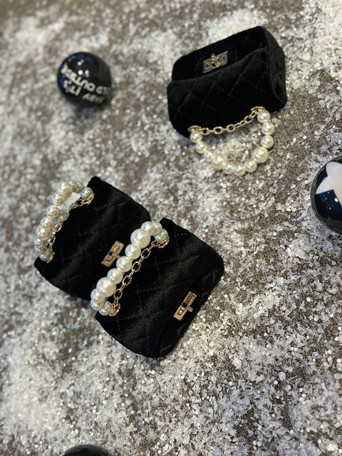 Mini Pearl Bag Елегантна чантичка с перлена дръжка