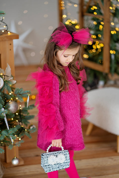 Magenta Muse Туника в циклама с тюл