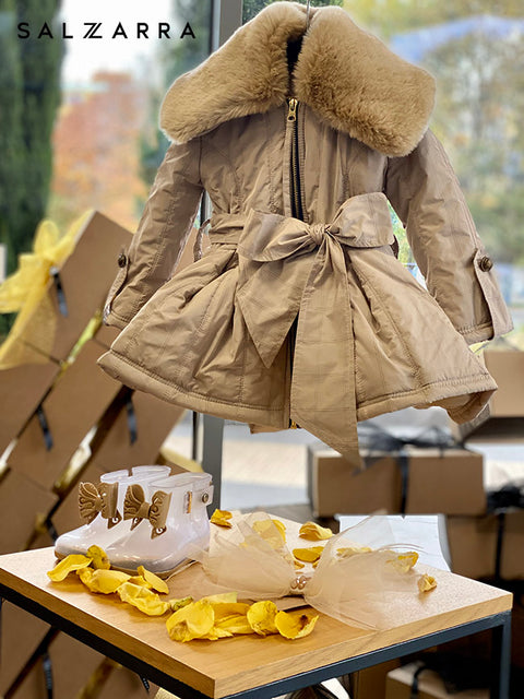 Chocolat Rose Coat Children's jacket