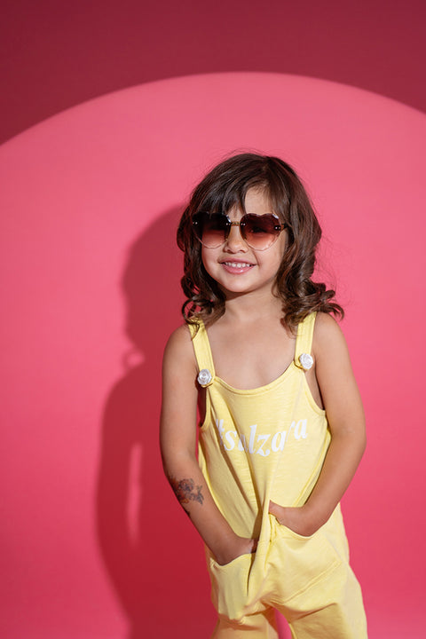Lemon Joy cotton overalls