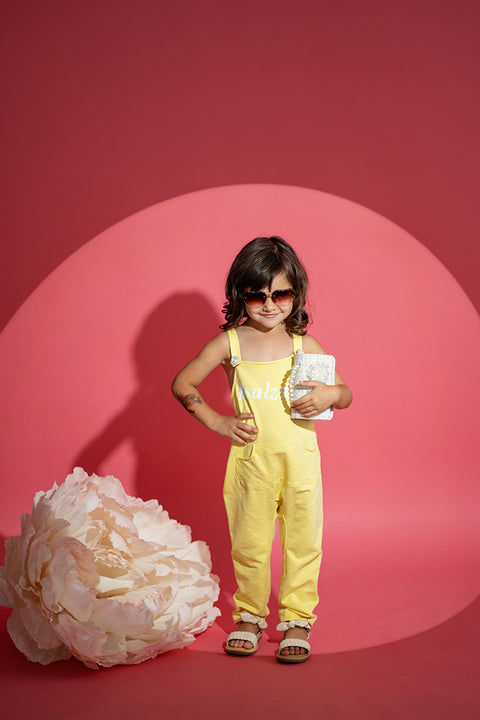 Lemon Joy cotton overalls