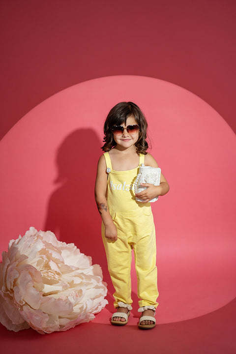 Lemon Joy cotton overalls