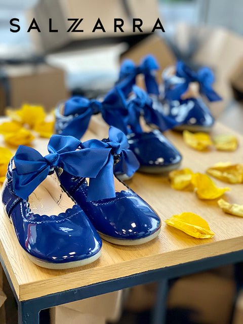 Ballerina Bow Charm dark blue Балеринки от лак