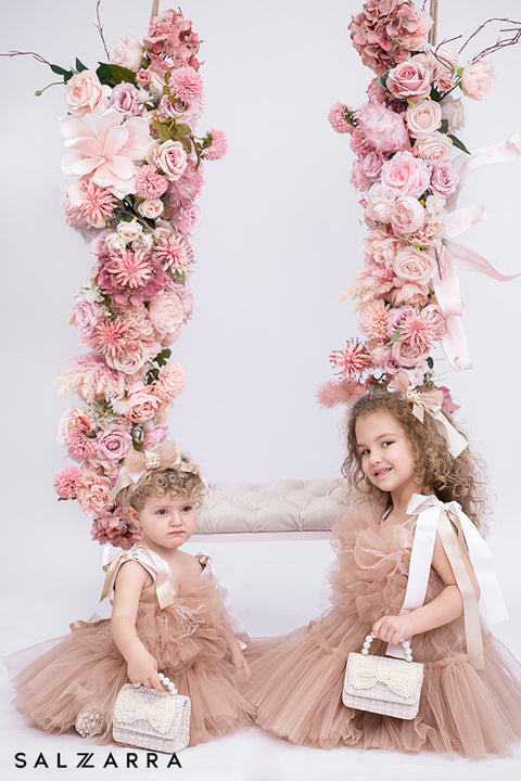 Étoile Nude Tulle dress in nude