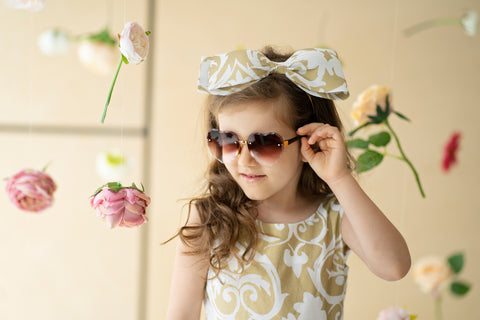 Summer in Gold Φόρεμα με Λευκό και Χρυσό Τύπωμα