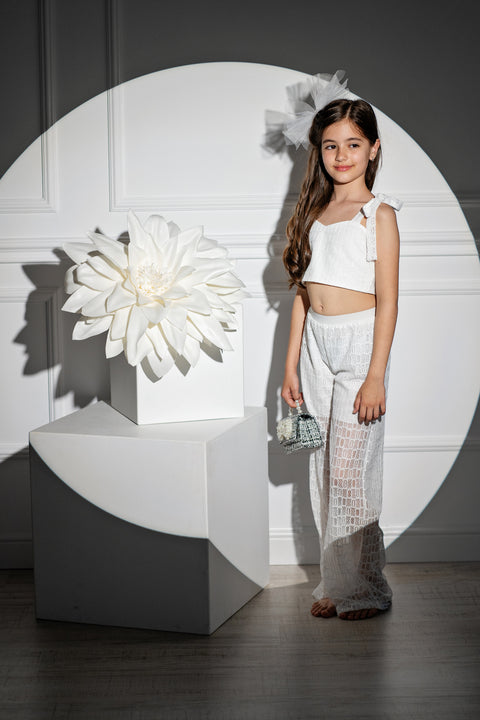 Dara Trousers White lace 