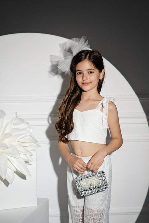 Dara Trousers White lace 