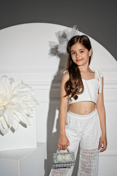 Dara Trousers White lace 