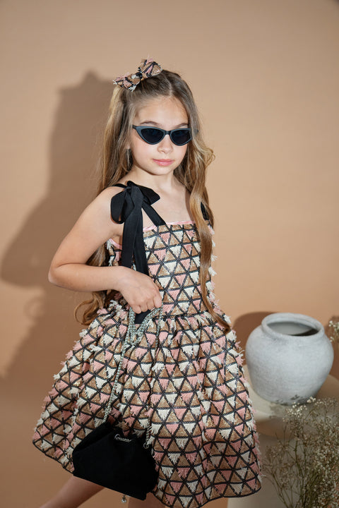 Pink Sequin Dress Детска рокля пайети