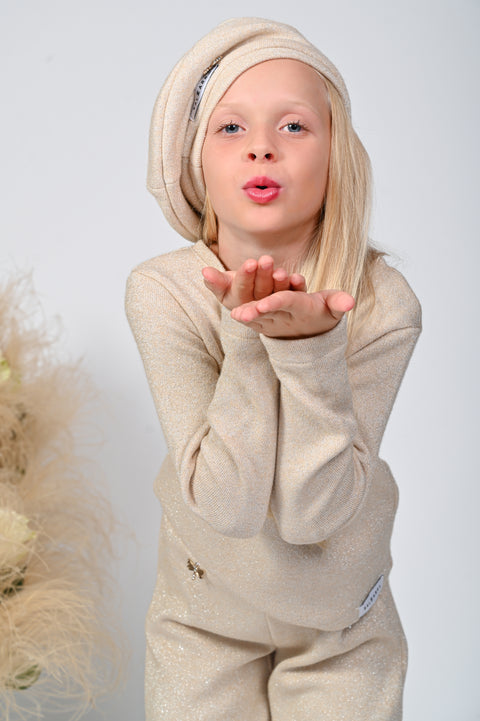 Golden Cream Барета от плетиво