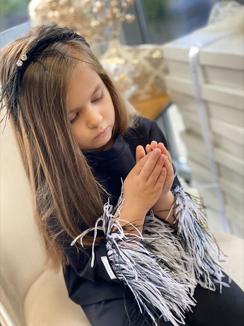 Black Mary Σετ φτερών σε μαύρο χρώμα