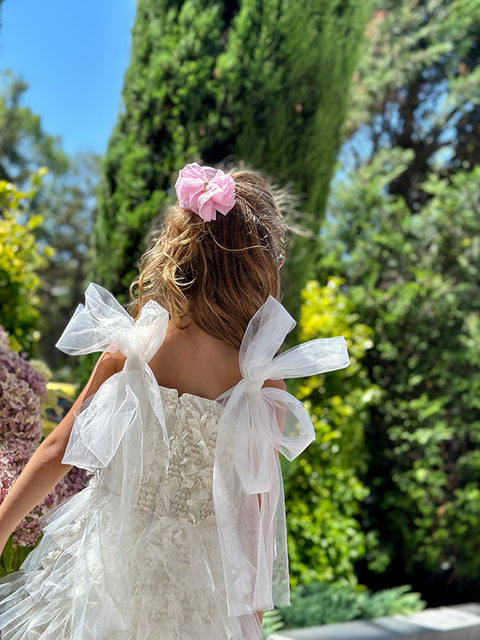 Ivory Fringe Luxe Екрю гащеризон с ресни