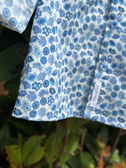 Enzo Fiori Blue floral boy's shirt