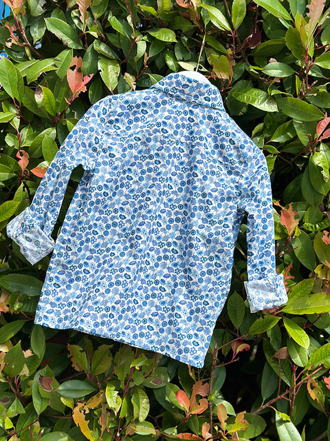 Enzo Fiori Blue floral boy's shirt