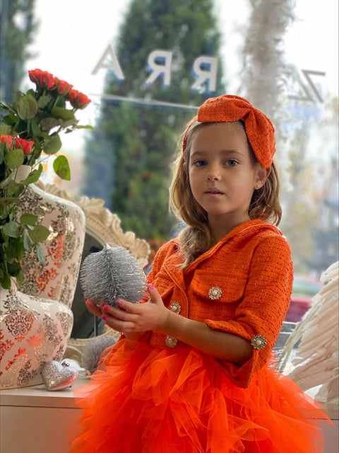 Tangerine Cloud Tiara