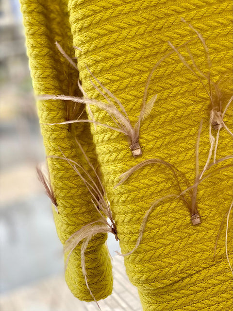 Feather Glow Sweater Детски пуловер с пера