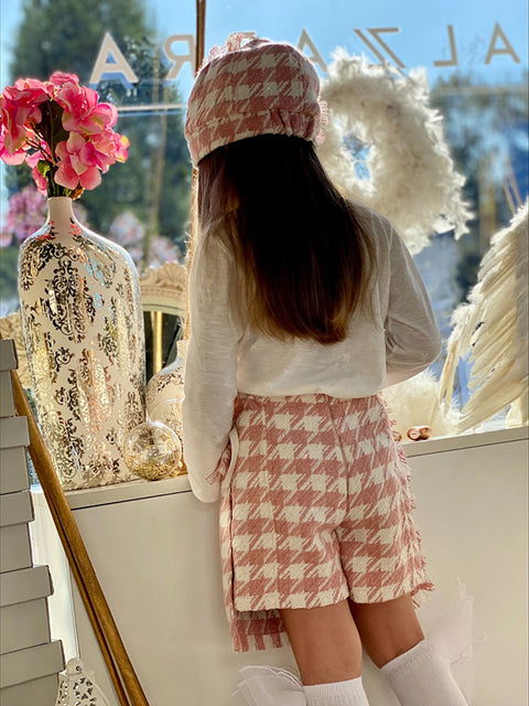 Glamour Check Peplum Skirt-Pants