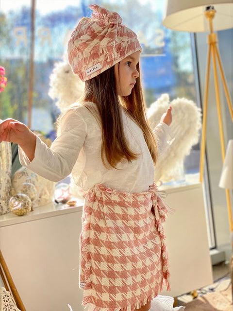 Glamour Check Peplum Skirt-Pants