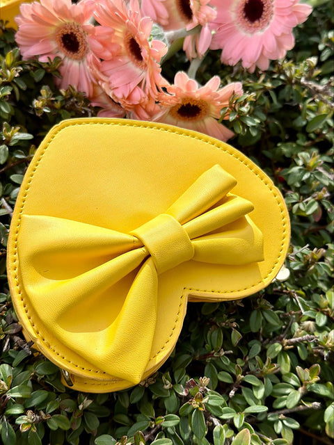 Heart Bloom heart bag with ribbon in two colors