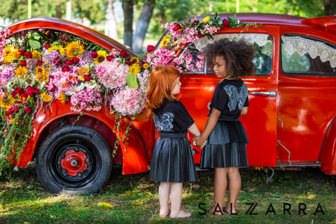 Black Volant Leather Skirt Пола кожа с волани