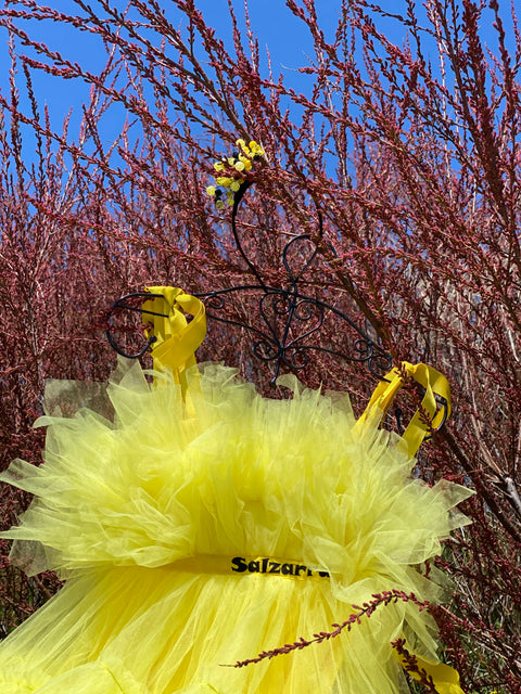 Sunshine Whirl  Рокля от жълт тюл