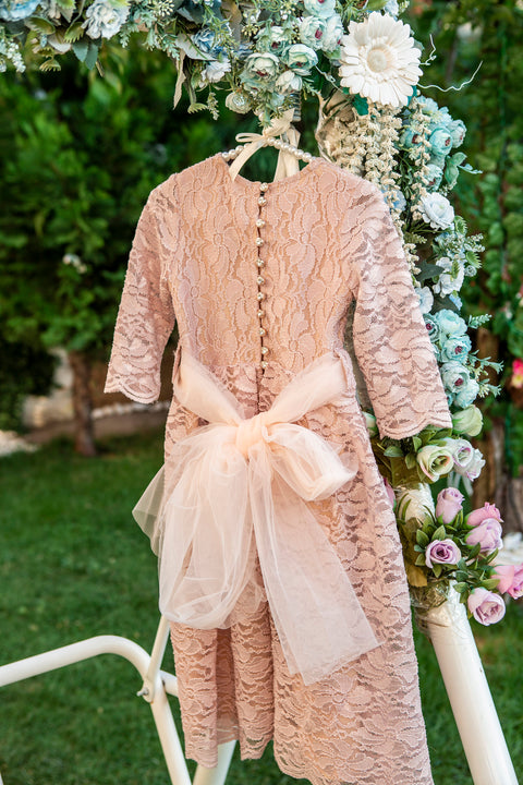 Étoile Poudrée Children's lace dress