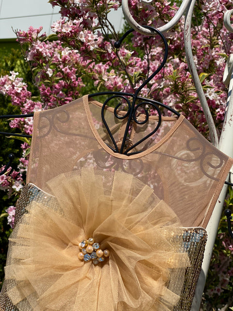 Golden Starlight – Tulle and Sequin Dress