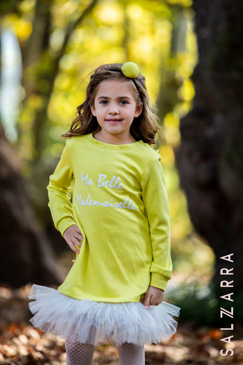 Minty Belle Tunic in lace with tulle