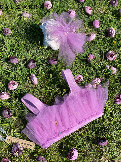 Violet Charm Crop top in violet